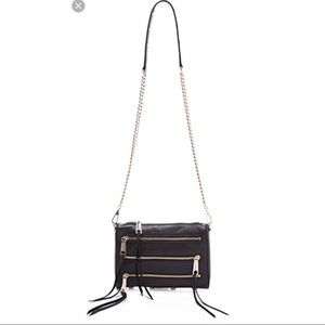 Mini 5 Zip crossbody bag - black